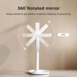 PAWNORA 10X Magnifying Makeup Mirror in White - thumbnail 3