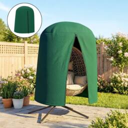 SPETLEK Hanging Egg Chair Cover Garden Swing Chair Cover in Green - Size: 0.6m2 - thumbnail 5