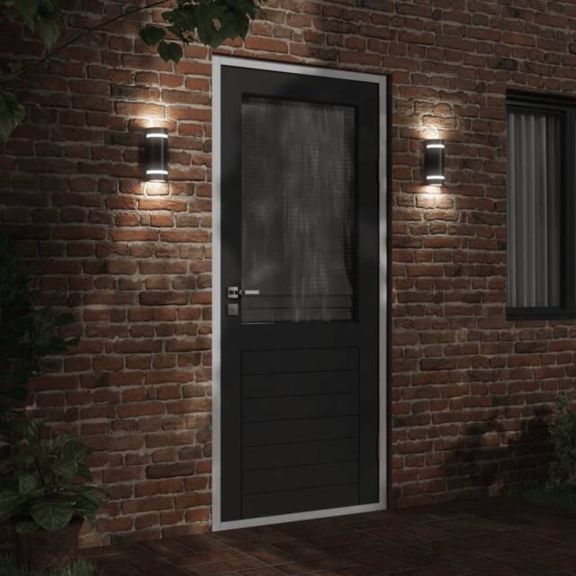Berkfield Home Outdoor Wall Light Black Die-cast Aluminium - image 1