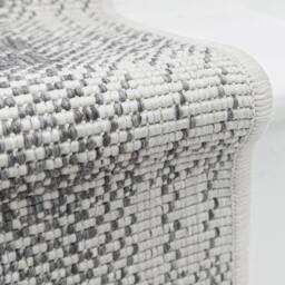 runrug Stair Runner Carpet - Reversible & Durable, 2mm - 'Plaid' in Grey - Size: 60 cm x 450 cm - thumbnail 2