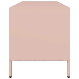 Berkfield Home TV Cabinet Pink 135x39x43.5 cm Cold-rolled Steel - thumbnail 6
