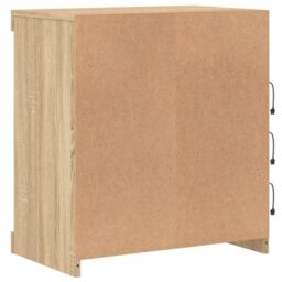 Berkfield Home Sideboard with LED Lights Sonoma Oak 60.5x37x67 cm in Brown - thumbnail 8