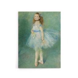 "Artery8 The Dancer Portrait Painting Renoir Vintage Canvas Wall Art in Green - Size: W18"" x H24""" - thumbnail 1