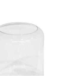 Lemon Pavilion Furniture and Decor Hurricane Lantern with Sand - Glass - L23 x W23 x H31 cm - Clear - thumbnail 2