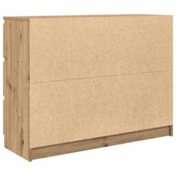 Berkfield Home Sideboard Artisan Oak 100x35x76 cm Engineered Wood in Brown - Size: 100 x 35 x 76 cm - thumbnail 8