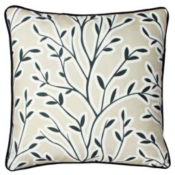 Furn Annika Floral Cushion in Light Beige - Size: 50 cm x 50 cm - thumbnail 1