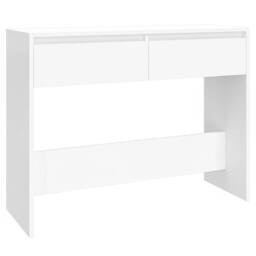 Berkfield Home Decorative Console Table White 100x35x76.5 cm Engineered Wood - thumbnail 3