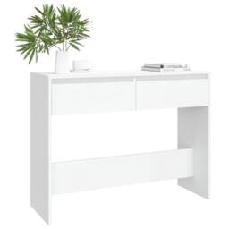 Berkfield Home Decorative Console Table White 100x35x76.5 cm Engineered Wood - thumbnail 1