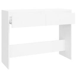 Berkfield Home Decorative Console Table White 100x35x76.5 cm Engineered Wood - thumbnail 6