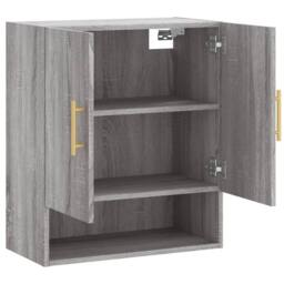 Berkfield Home Wall Cabinet Grey Sonoma 60x31x70 cm Engineered Wood - Size: 60 x 31 x 70 cm - thumbnail 6