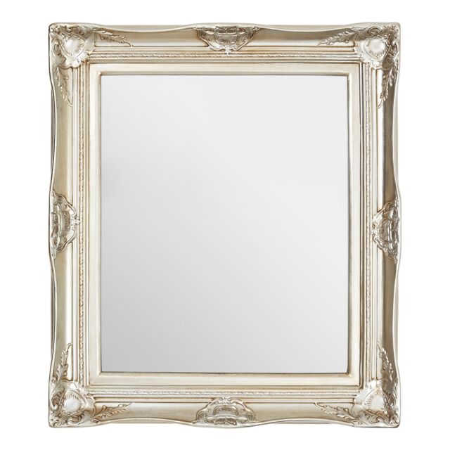 Orsina Ornate Metallic Foliage Wall Mirror, Neoclassical Rectangular Wall Mirror, Champagne Gold Antique Mirror - image 1