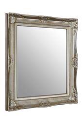 Orsina Ornate Metallic Foliage Wall Mirror, Neoclassical Rectangular Wall Mirror, Champagne Gold Antique Mirror - thumbnail 2