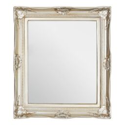 Orsina Ornate Metallic Foliage Wall Mirror, Neoclassical Rectangular Wall Mirror, Champagne Gold Antique Mirror - thumbnail 1