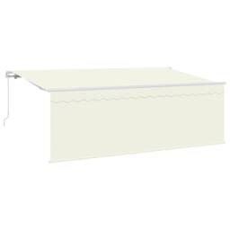 Berkfield Home Awning with Blind Cream 350 x 200 x 120 cm Fabric, Metal - thumbnail 2