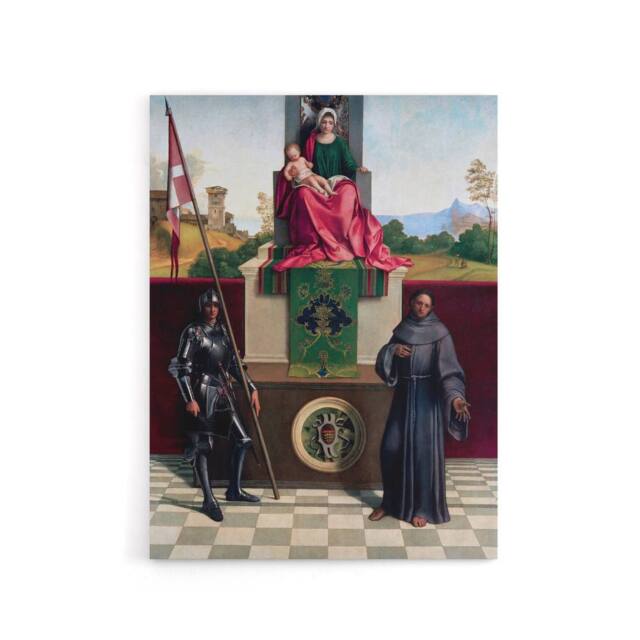 "Artery8 Giorgione Madonna & Child St Francis St Nicasius Canvas Art Print - Size: W12"" x H16""" - image 1