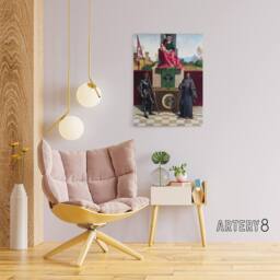 "Artery8 Giorgione Madonna & Child St Francis St Nicasius Canvas Art Print - Size: W12"" x H16""" - thumbnail 3