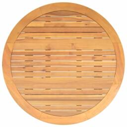 Berkfield Home Garden Table with Acacia Wood Top Grey √ò110x71 cm Poly Rattan - Size: 110x71 cm - thumbnail 8