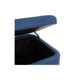 Ashfield Stilted Premium Ocean Blue Fabric Blanket Box in Dark Blue - thumbnail 5