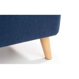 Ashfield Stilted Premium Ocean Blue Fabric Blanket Box in Dark Blue - thumbnail 6
