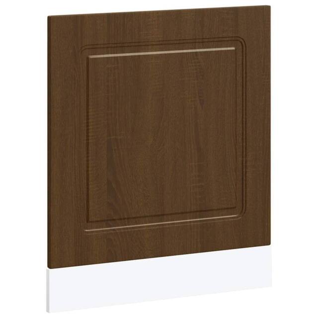 Berkfield Home Dishwasher Panel¬†Kalmar¬†Brown Oak 60x1.5x67 cm Engineered Wood in Brown - image 1