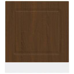 Berkfield Home Dishwasher Panel¬†Kalmar¬†Brown Oak 60x1.5x67 cm Engineered Wood in Brown - thumbnail 4