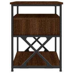 Berkfield Home Durable Bedside Cabinets 2 pcs Brown Oak 40x42x55 cm Engineered Wood - Size: 40 x 42 x 55 cm - thumbnail 8