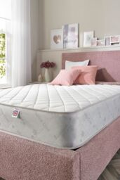 Aspire Natural Wool 600 Dual Layer Hybrid Mattress in White - Size: Small Double