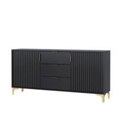 Creative Furniture Tide Crest Sideboard 140cm - Black & Gold - thumbnail 8
