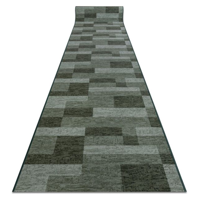RugsX Anti-Slip Icona Runner in Green - Size: 100 cm x 370 cm - image 1
