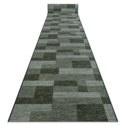 RugsX Anti-Slip Icona Runner in Green - Size: 100 cm x 370 cm - thumbnail 1