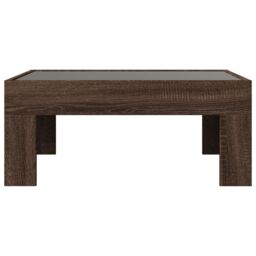 Berkfield Home Coffee Table with Infinity LED Brown Oak 70x50x30 cm - Size: 70 x 50 x 30 cm - thumbnail 6