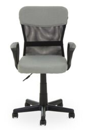 Orsina Comfortable Home Office Chair - Grey/Light Grey, Ergonomic Work From Office Chair, Movable Chair For Bedroom in Silver - thumbnail 2