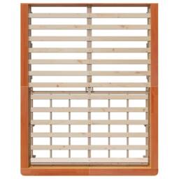 Berkfield Home Modern Bed Frame with Lift-up Storage, Wax Brown, 150 x 200 cm, S in Brown - Size: 150 x 200 cm - thumbnail 8