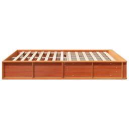 Berkfield Home Modern Bed Frame with Lift-up Storage, Wax Brown, 150 x 200 cm, S in Brown - Size: 150 x 200 cm - thumbnail 6