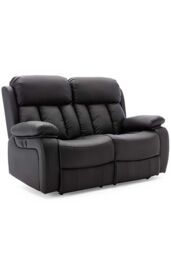 More4Homes Chester Electric Recliner Bonded Leather 1+2+3 Seater Sofa Set in Black - thumbnail 4