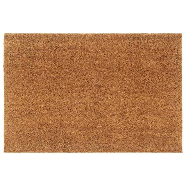 Berkfield Home Door Mat Natural 60x90 cm Tufted Coir in Brown - image 1