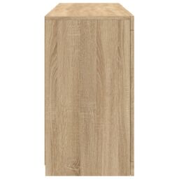 Berkfield Home Sideboard with LED Lights Sonoma Oak 123x37x67 cm in Brown - Size: 123 x 37 x 67 cm - thumbnail 7