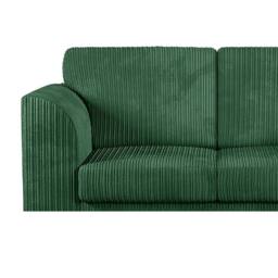 Furniture 786 Hannah Jumbo Cord Full Back 4 Seater Right Hand Facing Corner Sofa in Green - thumbnail 4