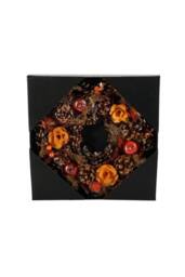 KDMD Autumn Wreath with FlowersApples & Cones 30cm - thumbnail 2