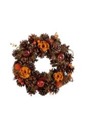 KDMD Autumn Wreath with FlowersApples & Cones 30cm - thumbnail 6