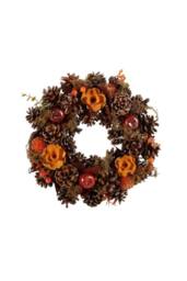 KDMD Autumn Wreath with FlowersApples & Cones 30cm - thumbnail 4
