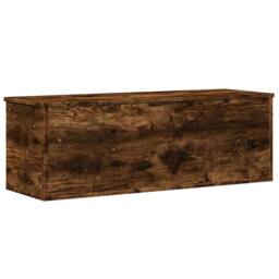 Berkfield Home Storage Box Smoked Oak 102x35x35 cm Engineered Wood in Brown - Size: 102 x 35 x 35 cm - thumbnail 6