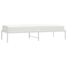 Berkfield Home Metal Bed Frame White 75x190 cm Small Single - thumbnail 3