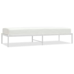 Berkfield Home Metal Bed Frame White 75x190 cm Small Single - thumbnail 2