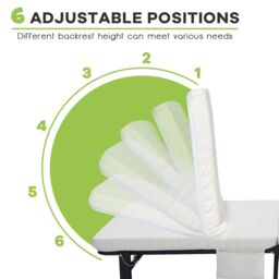 Costway Folding Single Sofa Bed Adjustable Sleeper Bed W/ Wheels & Mattress in White - thumbnail 3