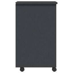 Berkfield Home Rolling Cabinet with Drawers MOSS Grey Solid Wood Pine in Dark Grey - thumbnail 6
