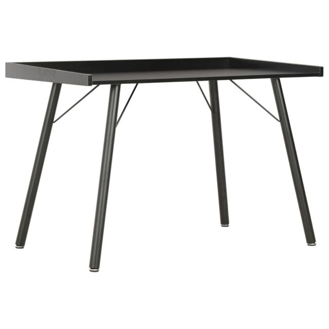 Berkfield Home Desk Black 90x50x79 cm - Size: 90 x 50 x 79 cm - image 1