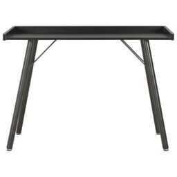 Berkfield Home Desk Black 90x50x79 cm - Size: 90 x 50 x 79 cm - thumbnail 2