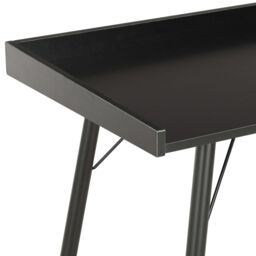 Berkfield Home Desk Black 90x50x79 cm - Size: 90 x 50 x 79 cm - thumbnail 4