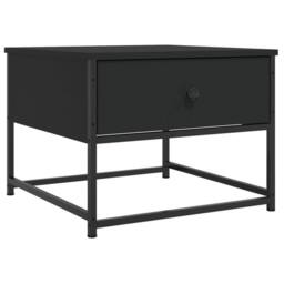 Berkfield Home Coffee Table Black 51x51x40 cm Engineered Wood - Size: 51 x 51 x 40 cm